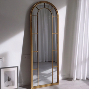 luxury mirror featuring an artistic window design, perfect for adding a touch of sophistication to any space.