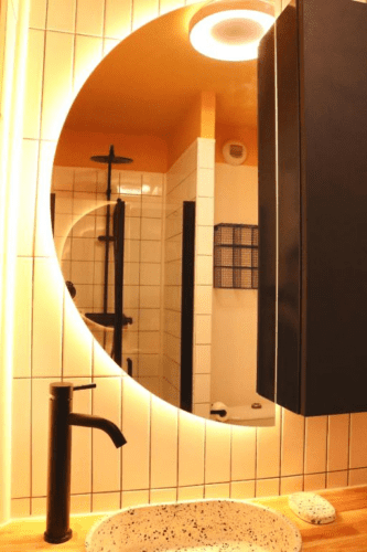 Double Half Moon Art Mirror photo review