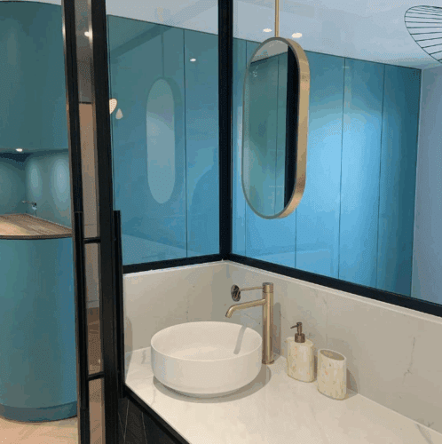 Hanging Oval Bathroom LED Mirror photo review