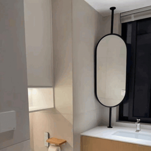 Hanging Oval Bathroom LED Mirror photo review