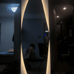 Organic Oval Full Body Mirror With Light photo review