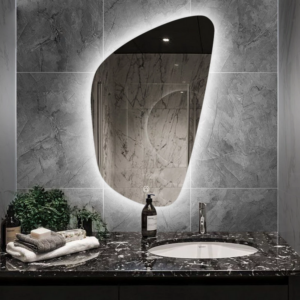 MiMirror - Luxury Organic Shaped Backlit Design Wall Bathroom Mirror