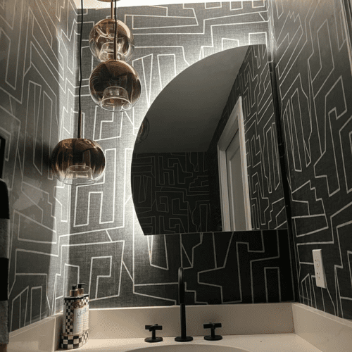 Elegance Luxury Half Moon Glow Semi Circle Backlit Wall Bathroom Mirror photo review