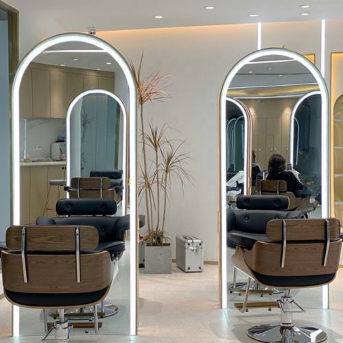 Mi-Mirror Luxury Floor Mirror Hair Salon Mirrors With Light photo review