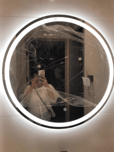 Gold Black Frame LED Mirror photo review