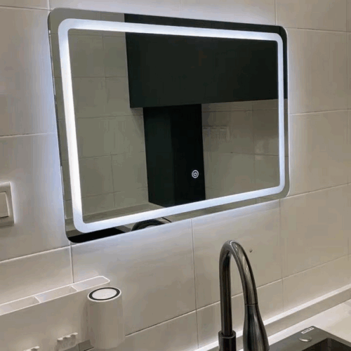 Curved Edge Elegant LED Mirror photo review