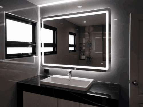 Curved Edge Elegant LED Mirror photo review