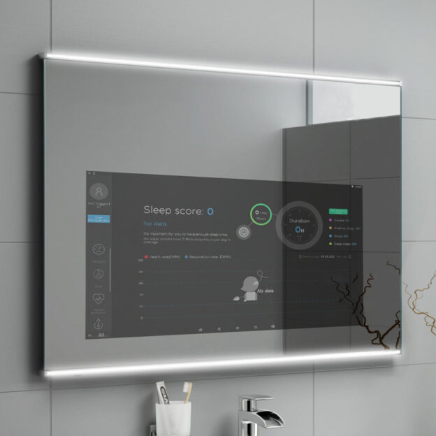 Mi-Mirror Smart Wifi Rectangular Vanity Mirror | mi-mirror