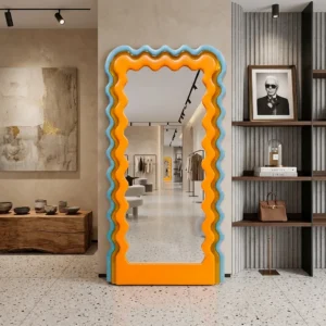 Irregular Design Floor Mirror