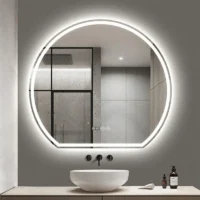 Premium Semi Circle Smart LED 5/6 Moon Mirror