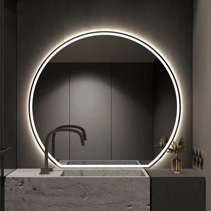 Stylish Semi Circle Smart LED 5/6 Moon Mirror