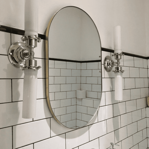 Oval Gold Border Mirror photo review
