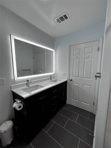 Black Frame Rectangle Shape Mirror photo review