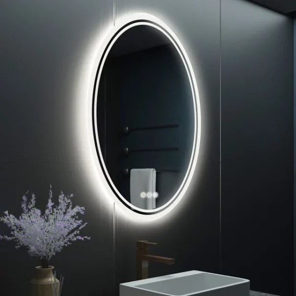 Mi-Mirror Double LED Oval Vanity Mirror | mi-mirror
