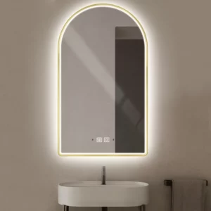 Mi-Mirror Gold Arch Shape Bathroom Mirror