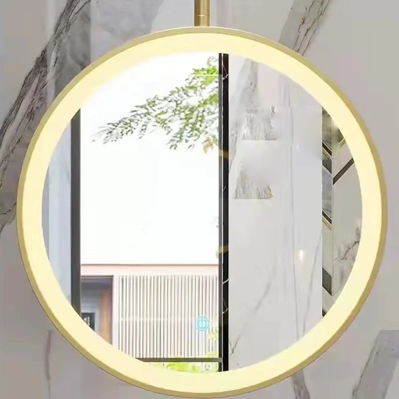Stylish One Side LED Ring Hanging Mirror