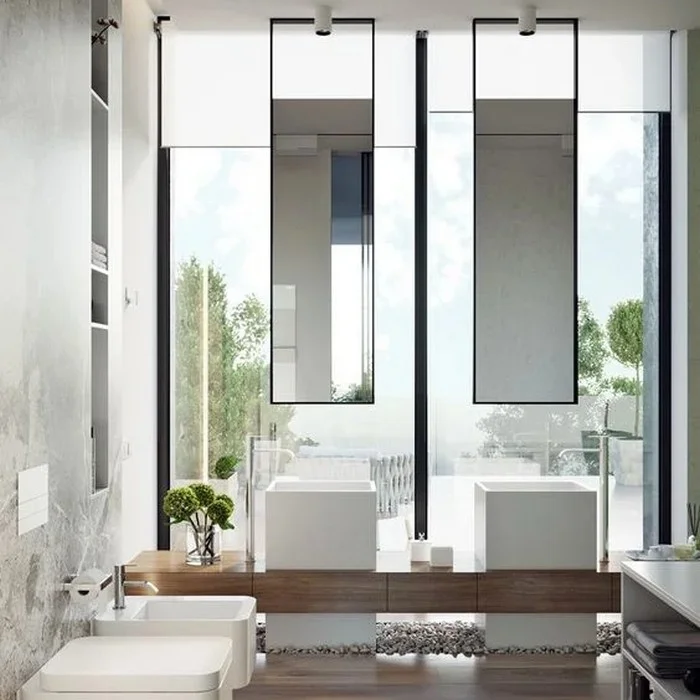 Designer Rectangle Design Ceiling Hanging Mirror