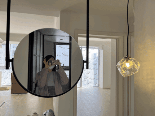 Backlit Round Hanging Mirror photo review