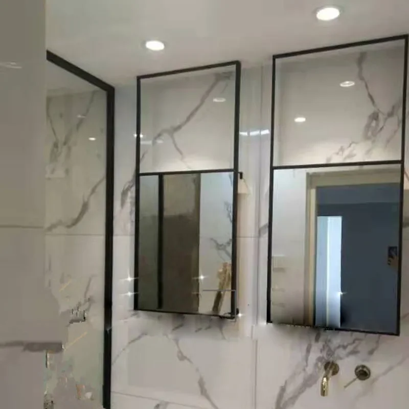 Modern Rectangle Design Ceiling Hanging Mirror