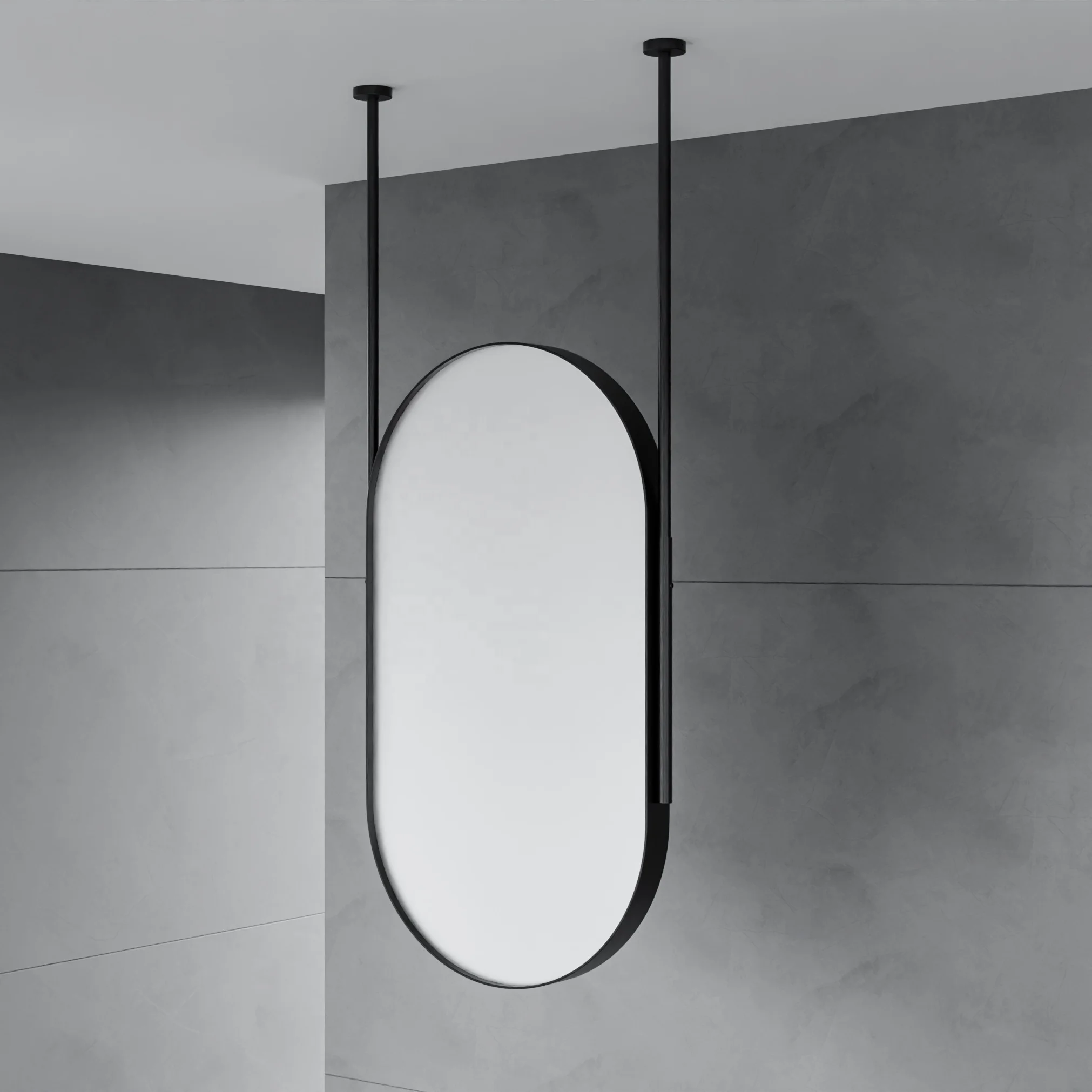 Best Black Oval Shape Hanging Mirror