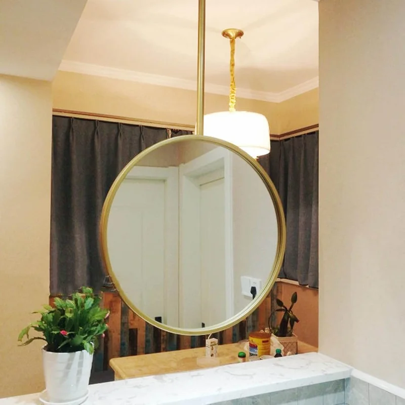 Luxury Double Sided LED Ring Hanging Mirror