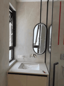 Premium Style Oval Hanging Bathroom Mirror