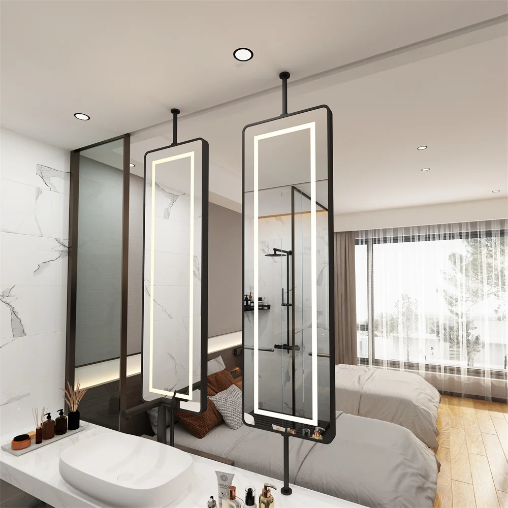 Quality Rectangular Hanging LED Bathroom Mirror
