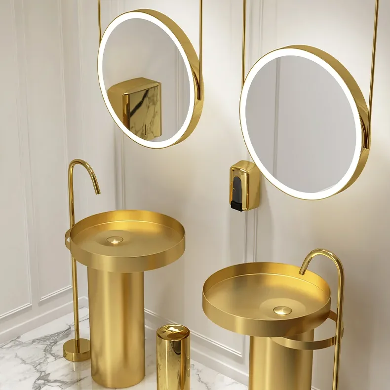 Stylish Double Sided Round LED Mirror
