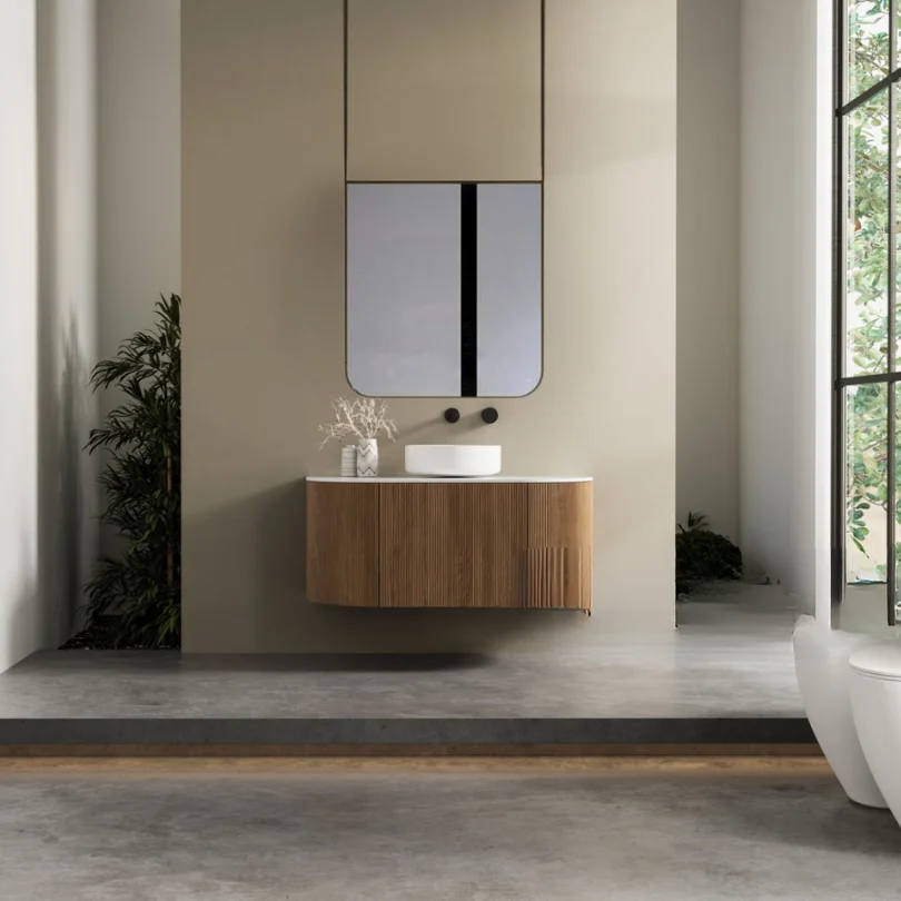 Modern One Side Oasis Aesthetic Figure Mirror