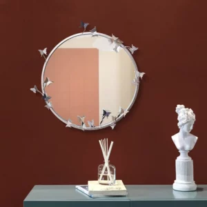 Mi-Mirror Delightful Butterfly Art Round Mirror