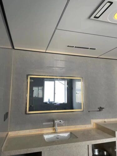 Curved Edge LED Hotel Vanity Mirror photo review