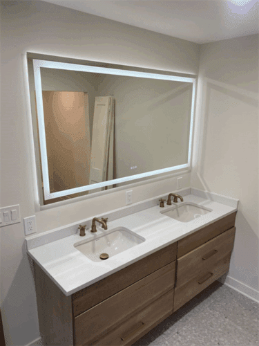 Curved Edge LED Hotel Vanity Mirror photo review