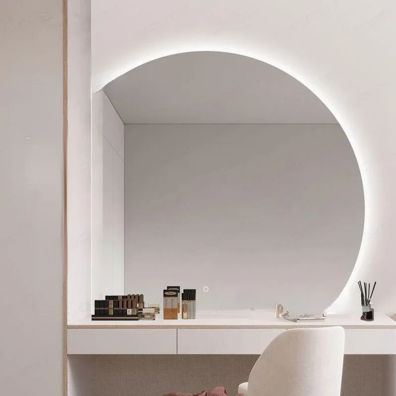 Illuminated Backlit Bathroom Vanity Moon Mirror