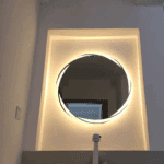 Stylish LED Strip Round Bathroom Mirror photo review