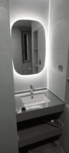 Oval Design Frameless Bathroom Mirror photo review