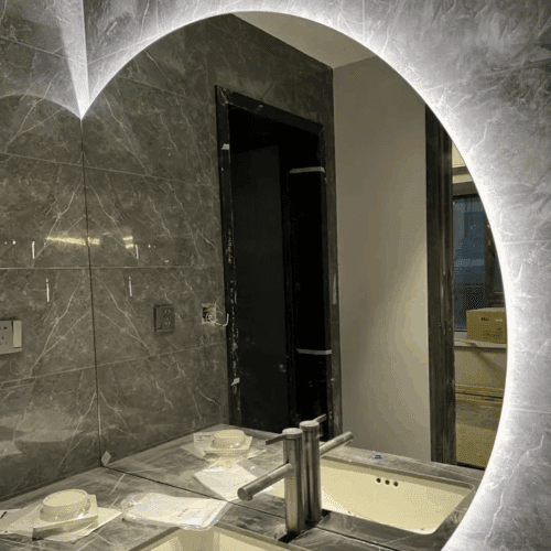 Supreme Backlit Bathroom Vanity Moon Mirror