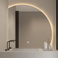Trending Backlit Bathroom Vanity Moon Mirror