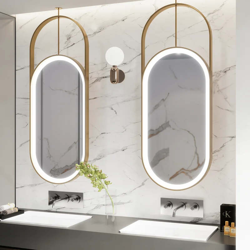 Popular Oval Shape Double Sided Hanging Mirror