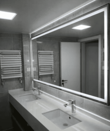 Round Edging Rectangular Bathroom Mirror photo review