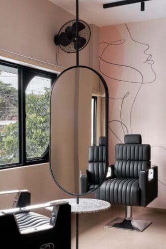 Double Sided Hanging Oval Salon Mirror photo review