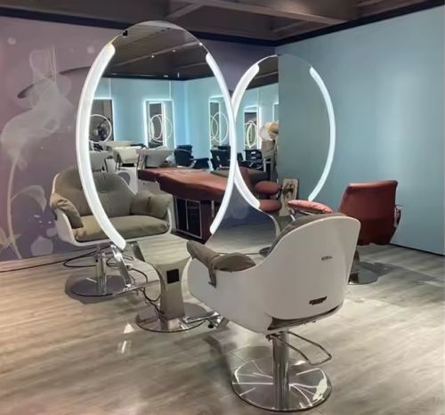 Magnificent Oval Double Sided LED Salon Mirror photo review
