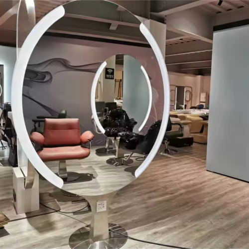 Magnificent Oval Double Sided LED Salon Mirror photo review