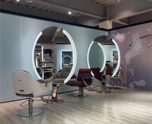 Magnificent Oval Double Sided LED Salon Mirror photo review