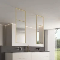 Sleek Rectangle Double Sided Hanging Hotel Mirror