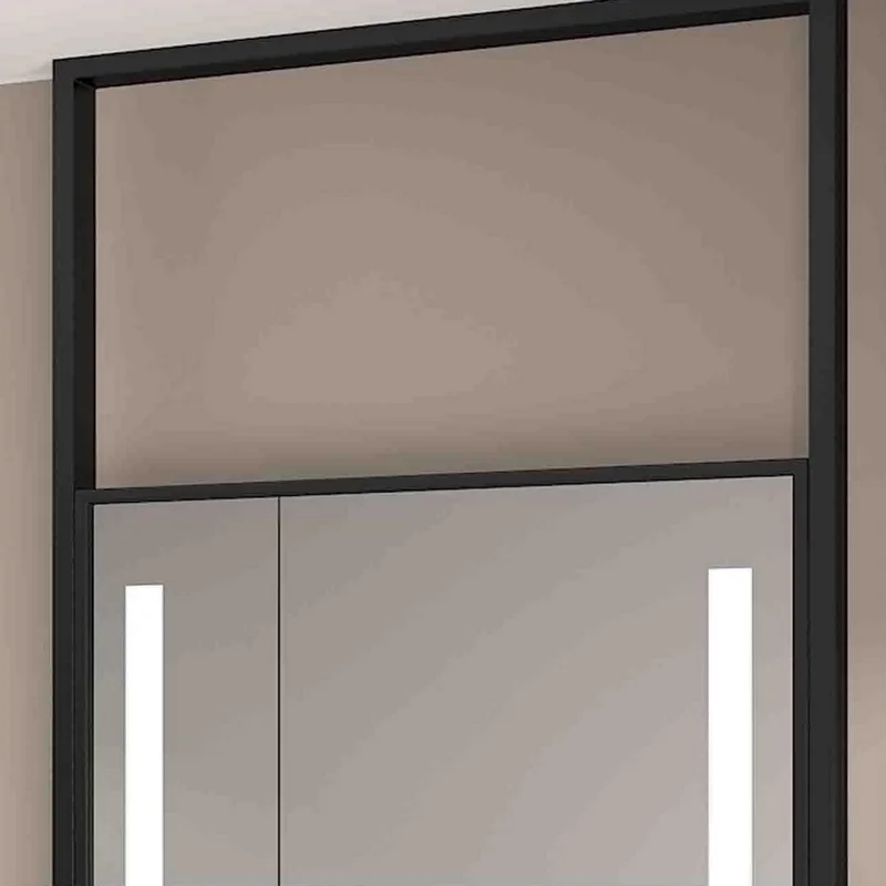 Modern Vertical LED Strip Hanging Rectangle Mirror