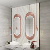 Top-Rated Jewelry LED Oval Hanging Mirror
