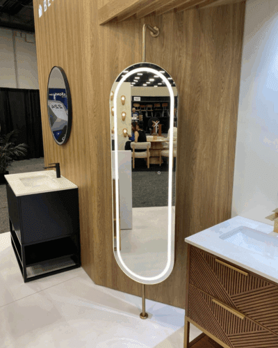 Oval Hanging Hair Salon Mirror photo review