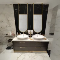 Stylish Frame Suspension Oval LED Bathroom Mirror