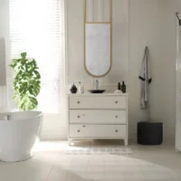 Premium Frame Suspension Oval LED Bathroom Mirror