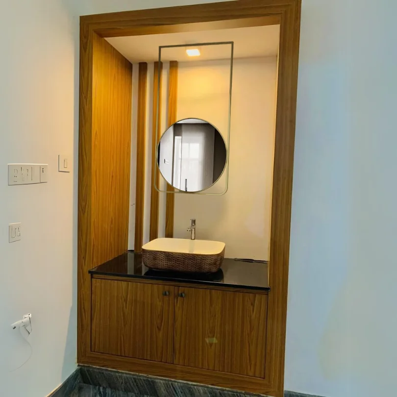 Chic Geometric Hanging Mirror